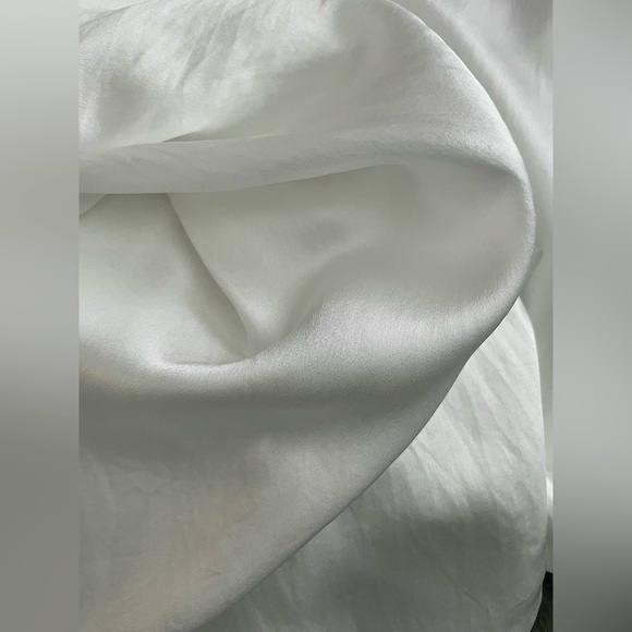 SOLD LILYSILK | Glossy 100% Silk Mini Robe | White / XXL - Picture 7 of 7